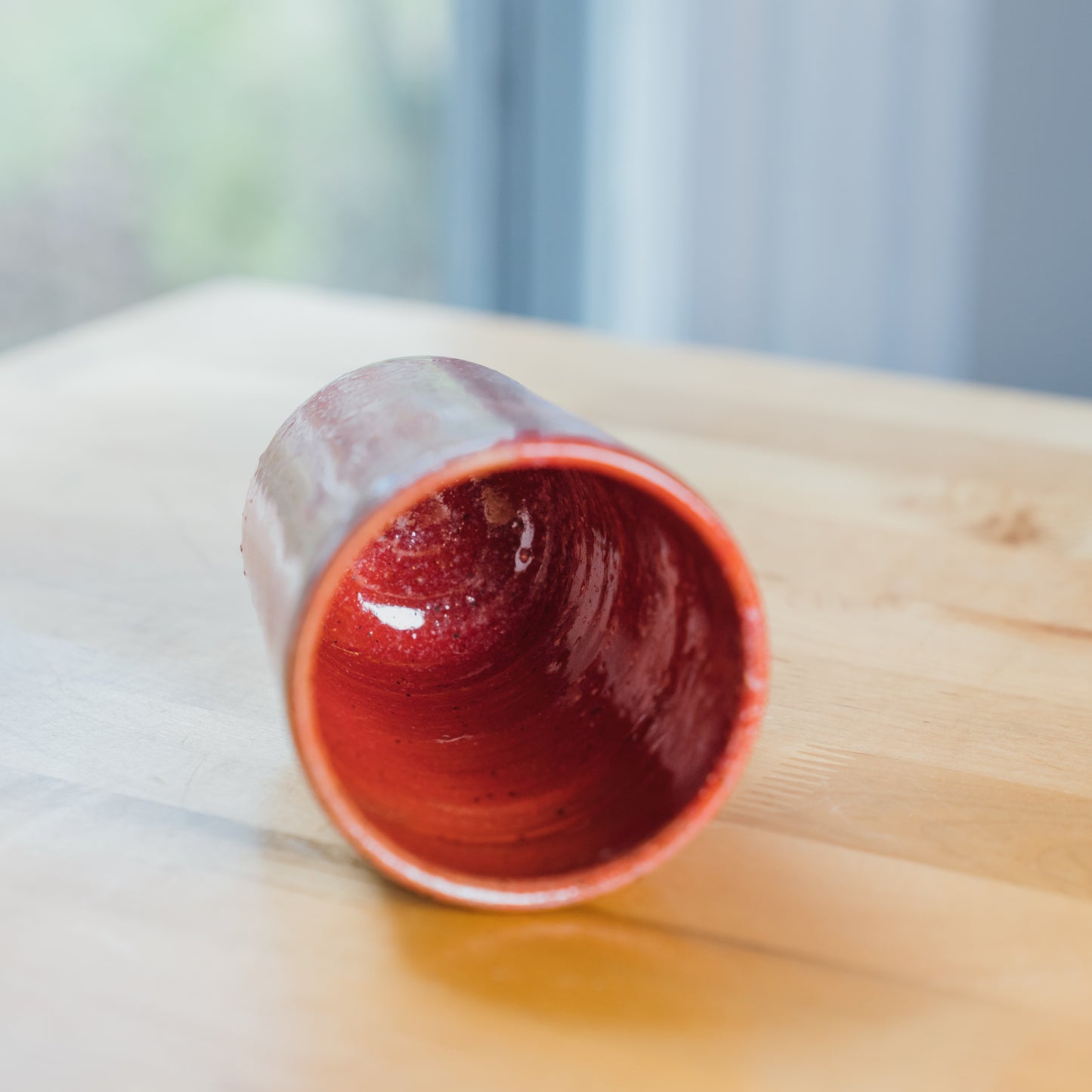 Red Shimmer Tumblers (Pair)