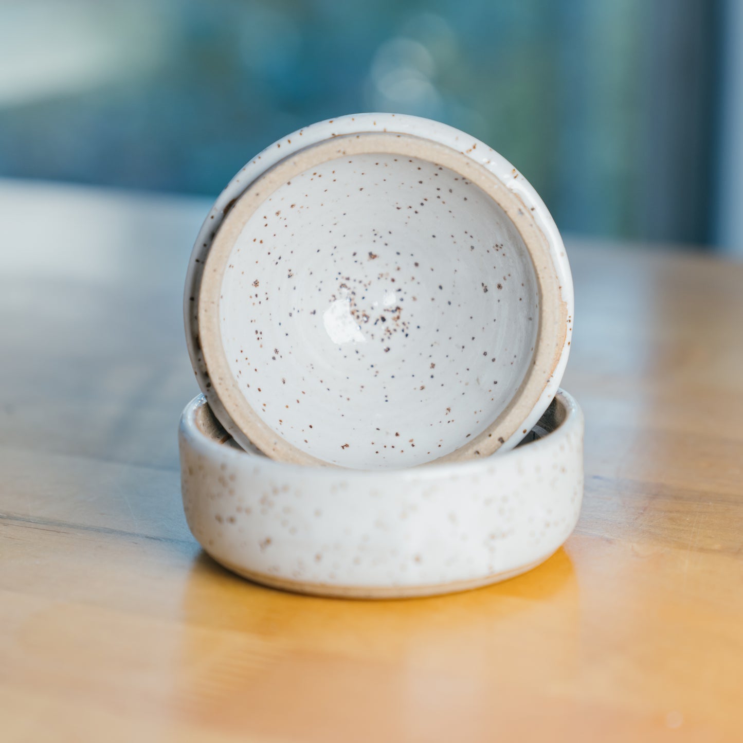White Dome Lidded Pot