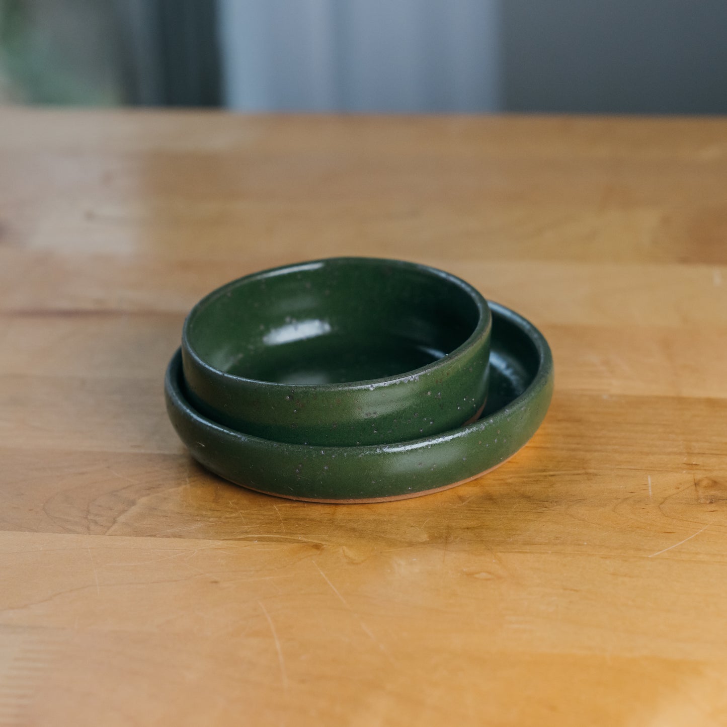 Forest Green Trinket Dishes