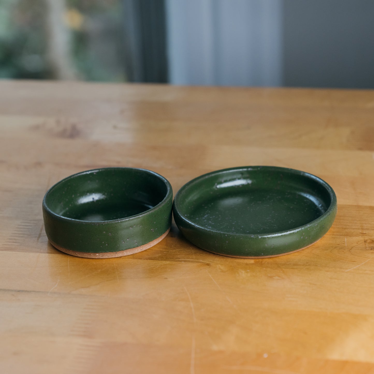 Forest Green Trinket Dishes