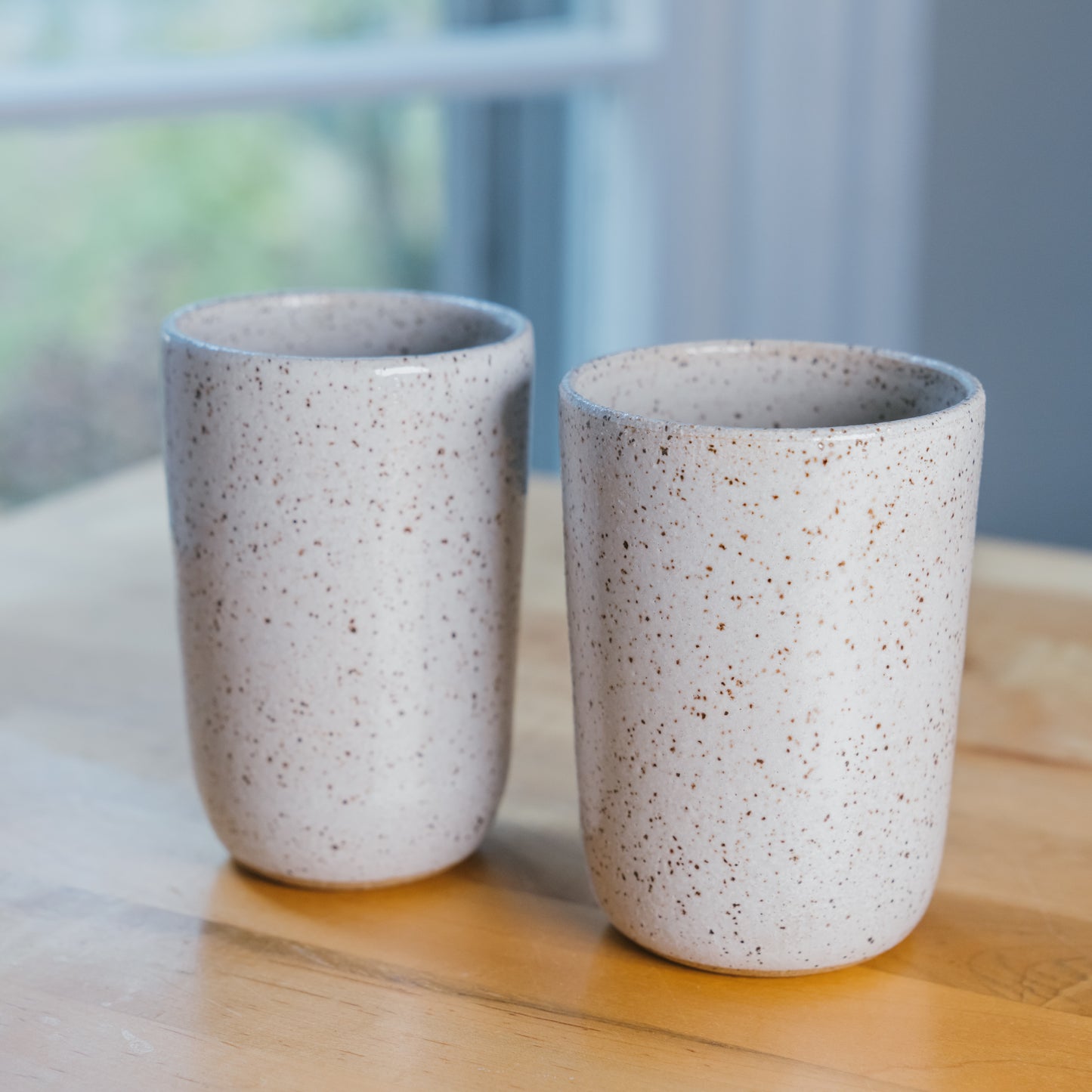 Medium White Tumblers (Pair)