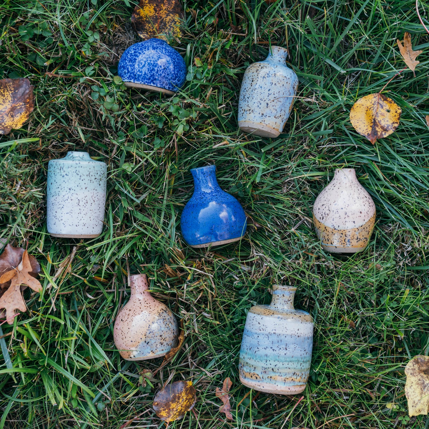 Two Tone Bottle Bud Vase