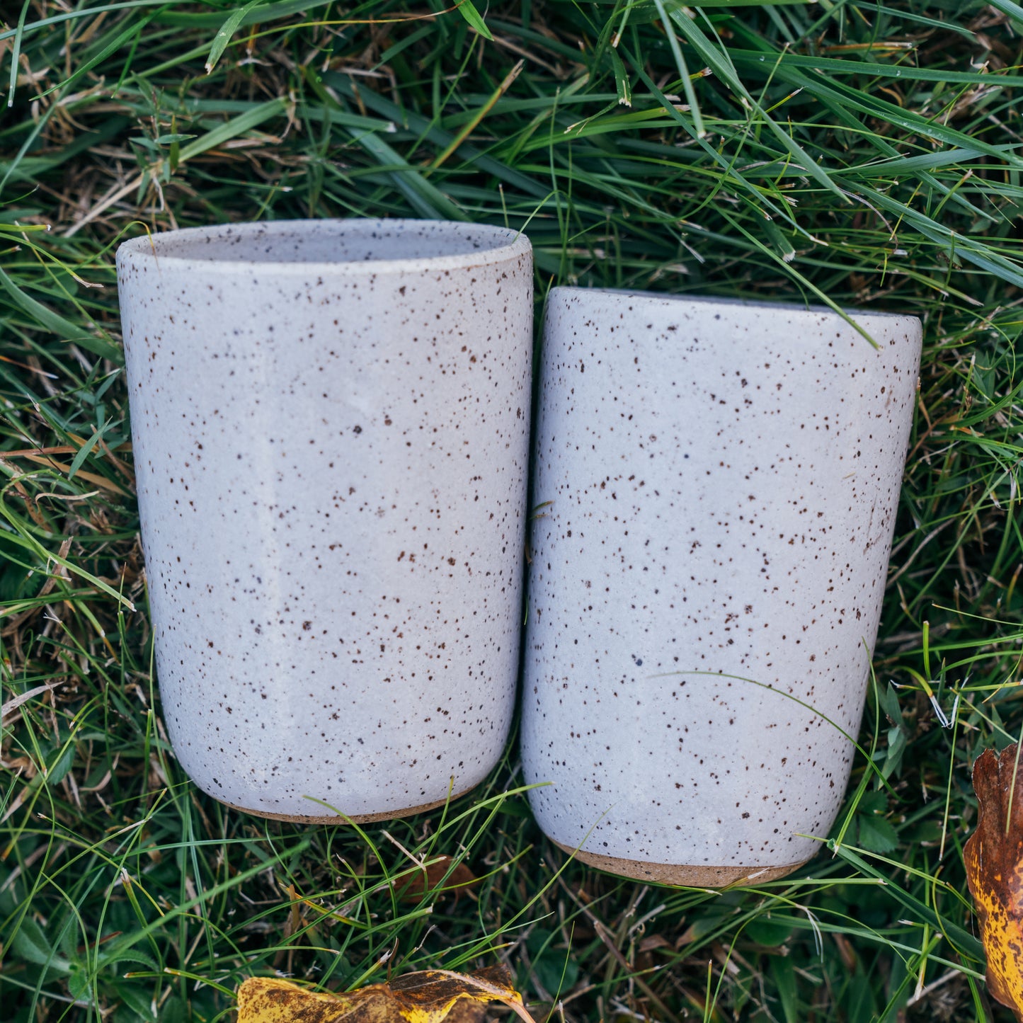 Medium White Tumblers (Pair)